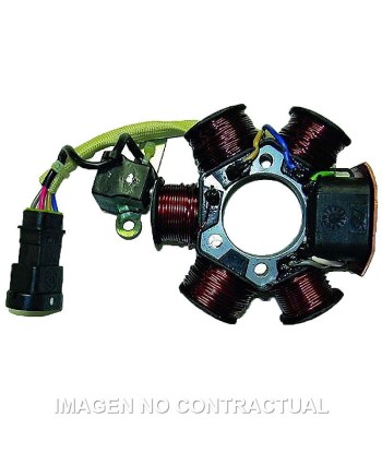 Stator Kokusan 6 Polos 12V 90W (Motor Piaggio Hi-per 2 catalizado)