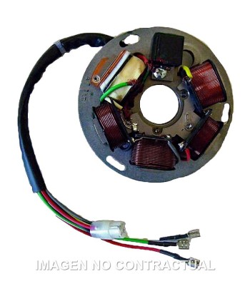 Stator SGR 6 Polos con base Piaggio SIN PICK-UP
