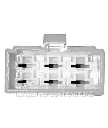 Conector rectangular Hembra con Lengüeta para 6 conctores fastom