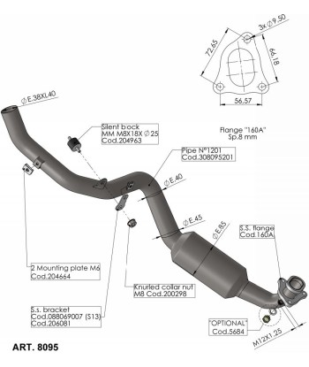 COLECTOR SBK HONDA X-ADV 17/24