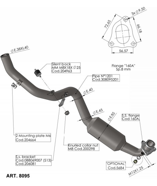 COLECTOR SBK HONDA X-ADV 17/24