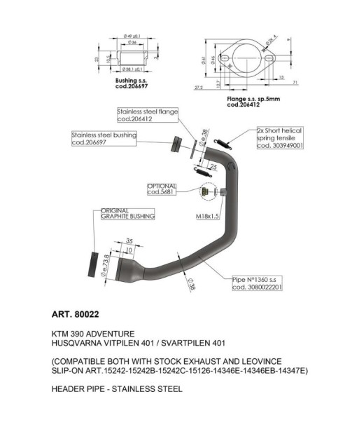 SUPRESOR CATALIZADOR HUSQVARNA VITPILEN 401 20/21