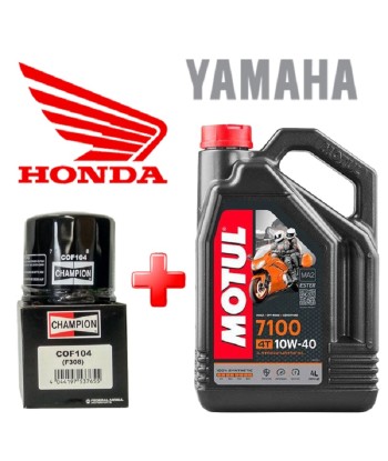 PACK ACEITE MOTUL 7100 10W40 4L + FILTRO COF104/HF204