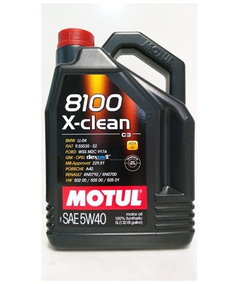 ACEITE MOTUL 8100 X-CLEAN  5W40 5L