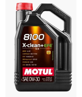 ACEITE MOTUL 8100 X-CLEAN + EFE 0W-30 5L