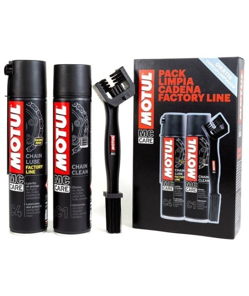 MOTUL PACK CADENAS FACTORY LINE (C4+C1+CEPILLO) 800ML