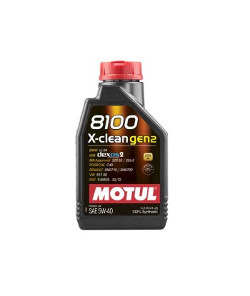 ACEITE MOTUL 8100 X-CLEAN GEN2 5W40 1L