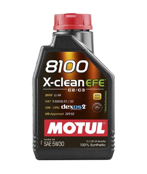 ACEITE MOTUL 8100 X-CLEAN EFE C2/C3 5W30 1L