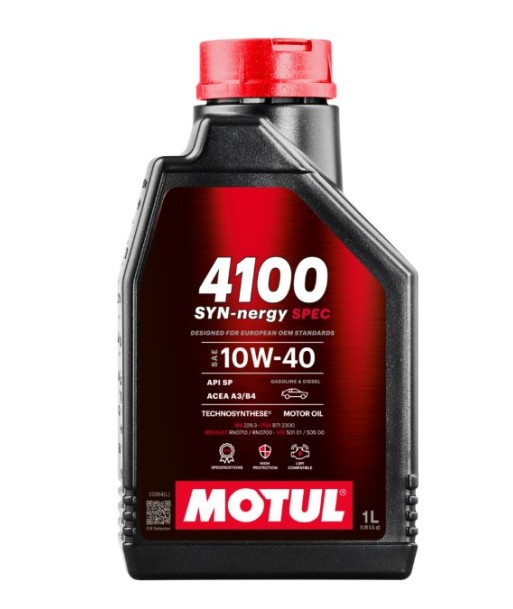 ACEITE MOTUL 4100 SYN-NERGY SPEC 10W40 1L