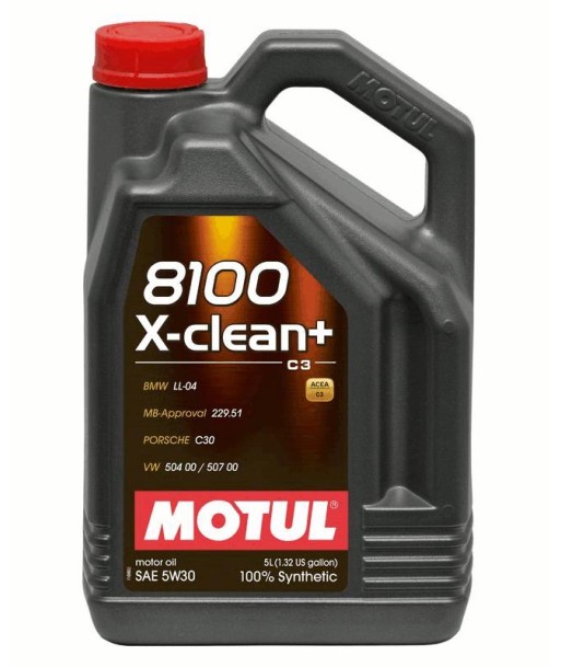 ACEITE MOTUL 8100 X-CLEAN+ C3 5W30 5L