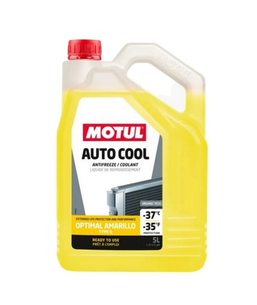 MOTUL AUTO COOL OPTIMAL AMARILLO -37ºC  5L