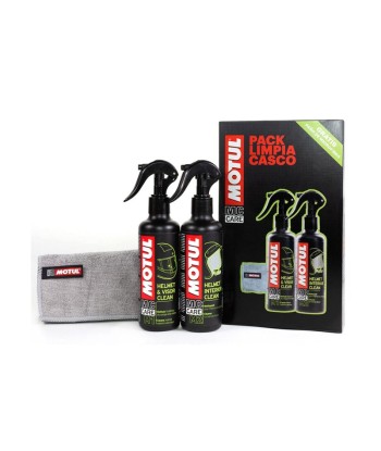 MOTUL PACK LIMPIA CASCOS (M1+M2+Paño Microfibra) 500ML
