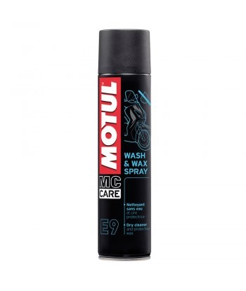 MOTUL E9 WASH & WAX SPRAY LIMPIA EN SECO CERA 400ML