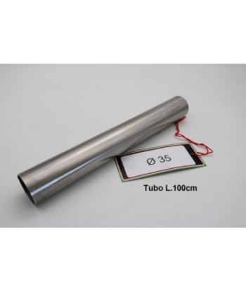 Escape GPR Cafè Racer Tubo inox D. 35mm X 1mm L.1000mm - Tubo inox D. 35mm X 1mm L.1000mm