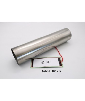 Escape GPR Cafè Racer Tubo inox D. 60mm X 1.2mm L.1000mm - Tubo inox D. 60mm X 1,2mm L.1000mm