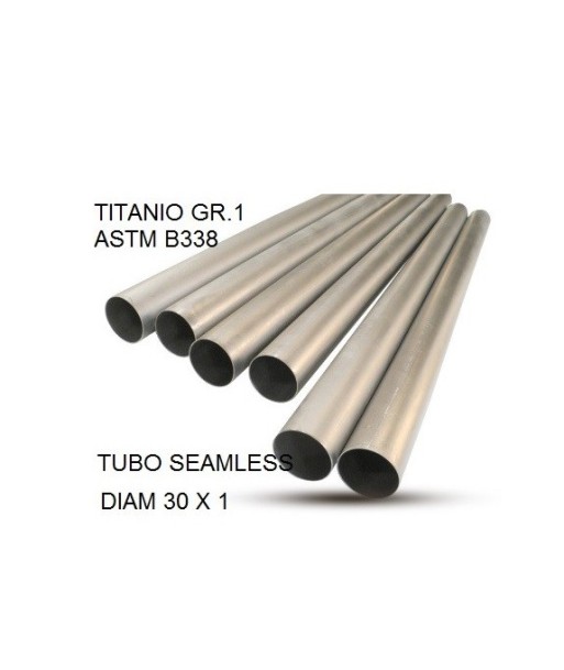 Escape GPR Cafè Racer Tubo titanio seamleSs D. 30mm X 1mm L.1000mm - Tubo titanio seamless D. 30mm X 1mm L.1000mm