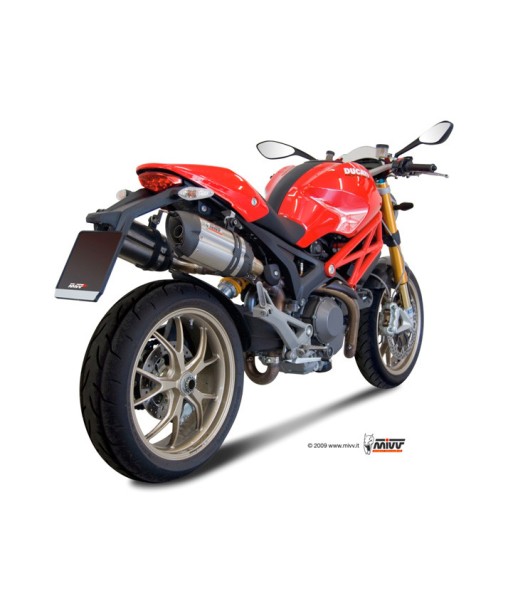 ESCAPES MIVV SUONO ST. STEEL with carbon caps DUCATI MONSTER 795 2012   2014