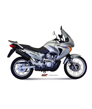 ESCAPE MIVV SUONO ST. STEEL with carbon caps HONDA XLV 650 TRANSALP 2005   2007