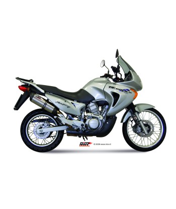 ESCAPE MIVV SUONO ST. STEEL with carbon caps HONDA XLV 650 TRANSALP 2005   2007