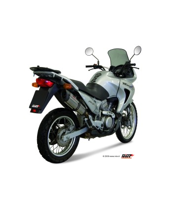 ESCAPE MIVV SUONO ST. STEEL with carbon caps HONDA XLV 650 TRANSALP 2005   2007