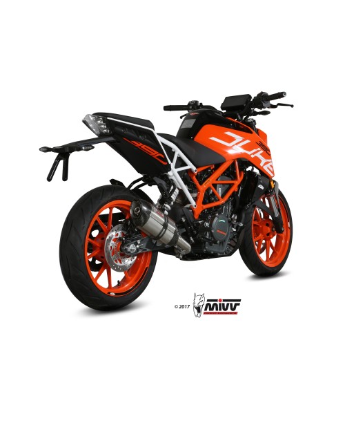 ESCAPE MIVV SUONO ST. STEEL with carbon caps KTM 390 DUKE 2017   2020