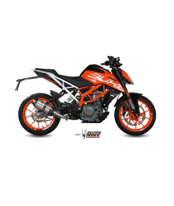 ESCAPE MIVV SUONO ST. STEEL with carbon caps KTM 390 DUKE 2017   2020