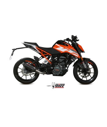 ESCAPE MIVV SUONO BLACK with carbon caps KTM 125 DUKE 2017   2020