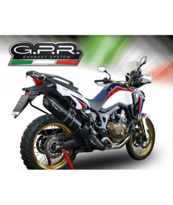 Escape GPR Honda Crf 1000 L Africa Twin Adventure Sport 2018/2020 e4 - Furore Evo4 Nero