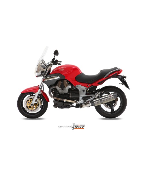 ESCAPE MIVV SUONO ST. STEEL with carbon caps MOTO GUZZI BREVA 1100 2005   2011