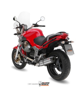 ESCAPE MIVV SUONO ST. STEEL with carbon caps MOTO GUZZI BREVA 1100 2005   2011