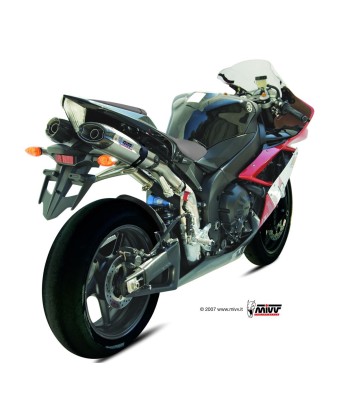ESCAPES MIVV SUONO ST. STEEL with carbon caps YAMAHA YZF 1000 R1 2007   2008