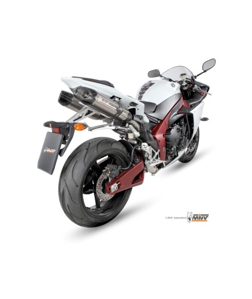 ESCAPES MIVV SUONO ST. STEEL with carbon caps YAMAHA YZF 1000 R1 2009   2014