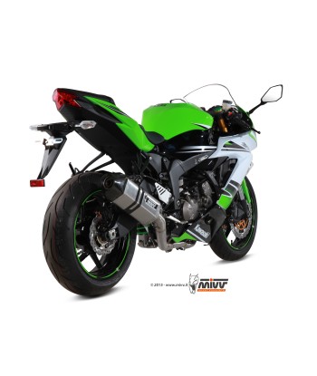 ESCAPE COMPLETO 4x2x1 MIVV SPEED EDGE ST. STEEL with carbon cap KAWASAKI ZX-6 R 636 2013   2016