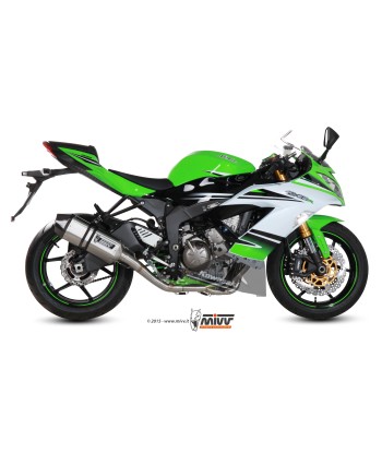 ESCAPE COMPLETO 4x2x1 MIVV SPEED EDGE ST. STEEL with carbon cap KAWASAKI ZX-6 R 636 2013   2016