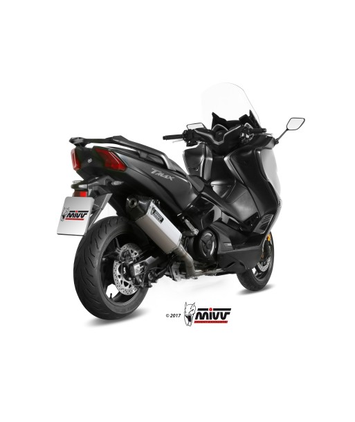 ESCAPE COMPLETO 2x1 MIVV SPEED EDGE ST. STEEL with carbon cap YAMAHA T-MAX 530 2017   2019