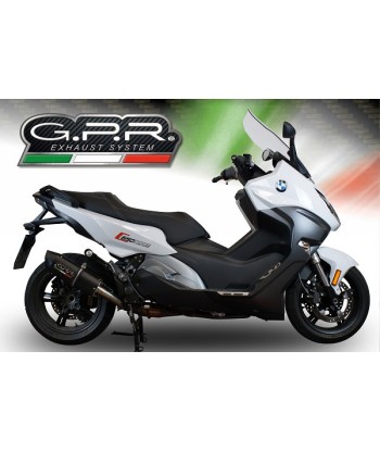 Escape GPR Exhaust System Bmw C 650 Sport 2016/20 e4 Escape homologado y tubo de conexión Furore Evo4 Nero