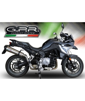 Escape GPR Exhaust System Bmw F 750 Gs 2021/22 e5 Escape homologado y tubo de conexión GP Evo4 Titanium