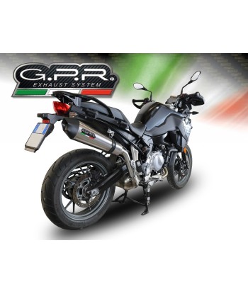 Escape GPR Exhaust System Bmw F 750 Gs 2021/22 e5 Escape homologado y tubo de conexión GP Evo4 Titanium