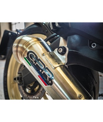 Escape GPR Exhaust System Ducati Scrambler 800 2015 16 Escape homologado y tubo de conexión Satinox