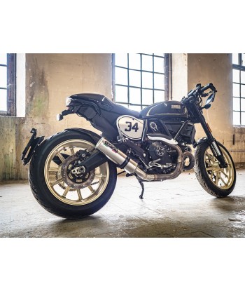 Escape GPR Exhaust System Ducati Scrambler 800 2015 16 Escape homologado y catalizado M3 Titanium Natural