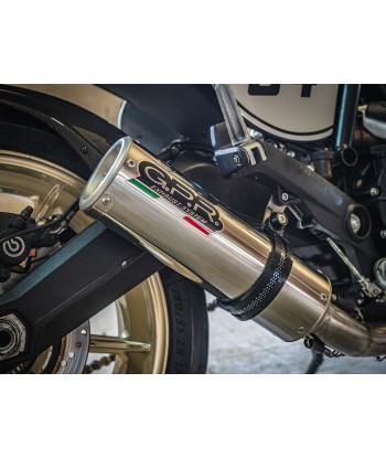 Escape GPR Exhaust System Ducati Scrambler 800 2015 16 Escape homologado y catalizado M3 Titanium Natural