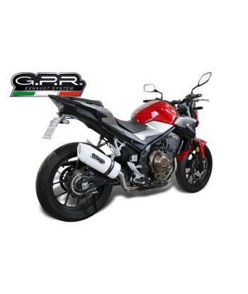 Escape GPR Exhaust System Honda Cb 500 F 2019 20 e4 Escape homologado y tubo de conexión Deeptone Inox