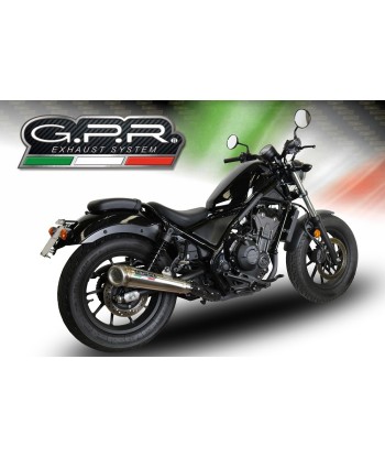 Escape GPR Exhaust System Honda Cmx 500 Rebel 2018 20 e4 Escape homologado y tubo de conexión Satinox