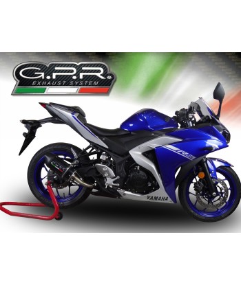 Escape GPR Exhaust System Yamaha Mt-03 300 2016/17 e3 Escape homologado y tubo de conexión Furore Nero