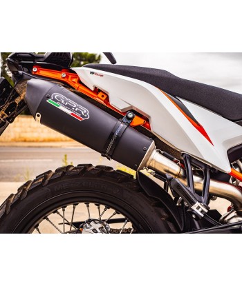 Escape GPR Exhaust System Ktm Duke 890 L 2021/2022 e5 Escape homologado y tubo de conexión GP Evo4 Black Titanium