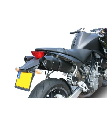 Escape GPR Exhaust System Ktm Superduke 990 - R 2004/12 Doble Escape homologado y tubos de conexión Furore Nero