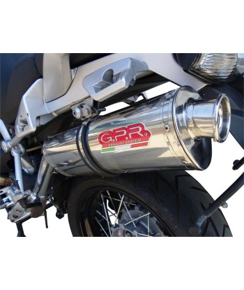 Escape GPR Exhaust System Moto Guzzi Stelvio 1200 4V 2008/10 Escape homologado y tubo de conexión Trioval