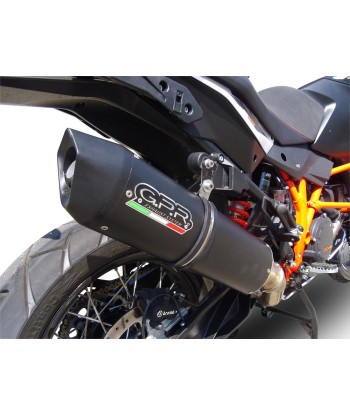 Escape GPR Exhaust System Ktm Lc 8 1290 Super Adv 2017/20 e4 Escape racing y tubo de conexión Furore Nero