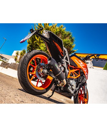 Escape GPR Exhaust System Ktm Duke 250 2017/20 e4 Escape homologado y tubo de conexión Furore Evo4 Nero