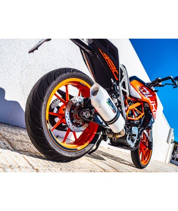Escape GPR Exhaust System Ktm Duke 390 2017/20 e4 Escape homologado y tubo de conexión Albus Evo4
